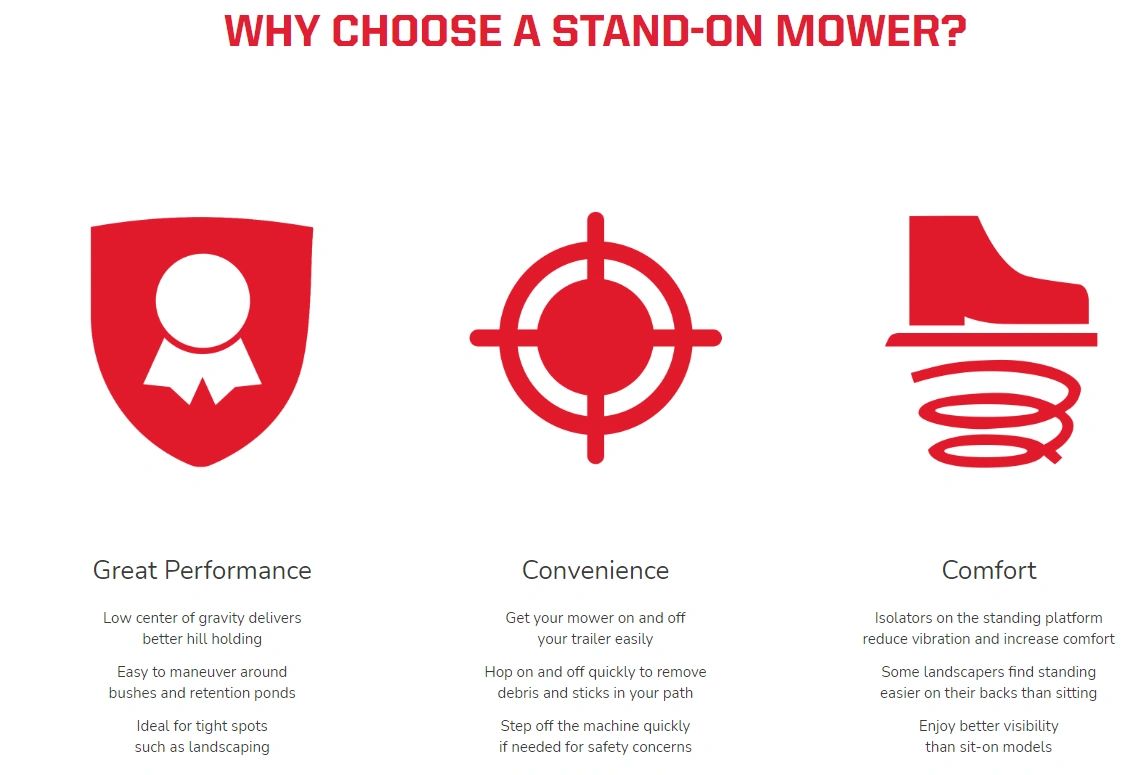 gravely stand on lawn mowers