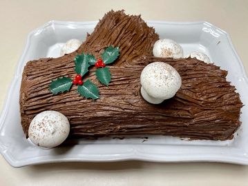 yule log, buche de noel, christmas chocolate log