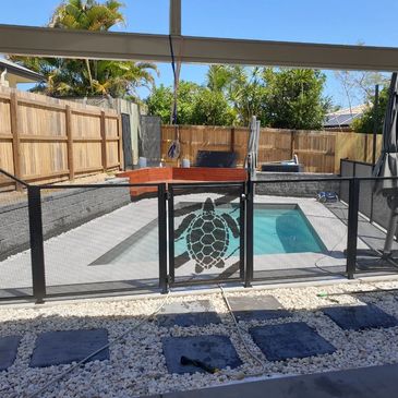 Introducing Pool Perf. We manufacture custom-made aluminium perforated pool safe pool fencing and de