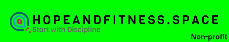 Logo of hopeandfitness.space with the tagline 'Start with Discipline.'