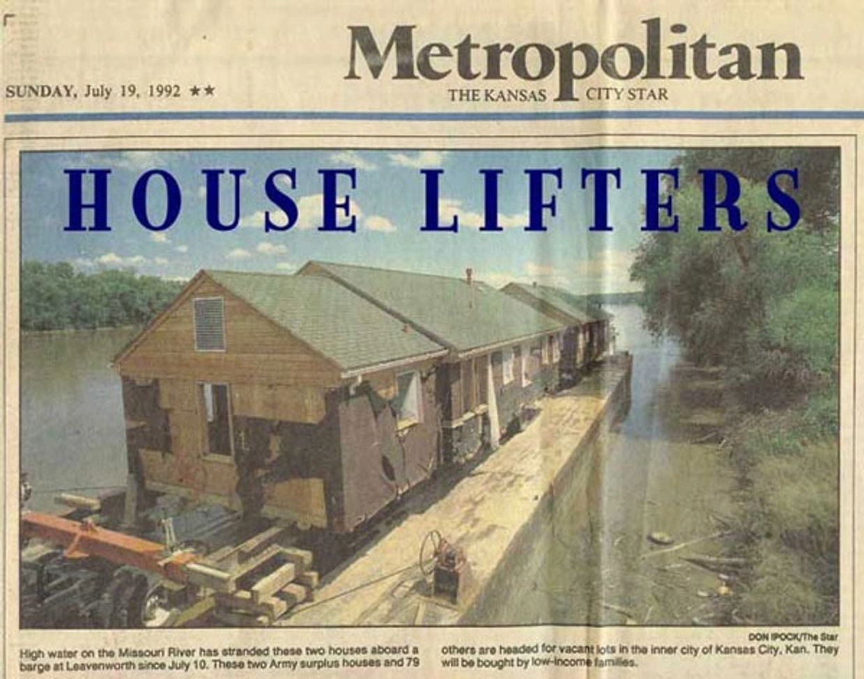 The Kansas City Star, House Lifters, Sunday, July 19, 1992