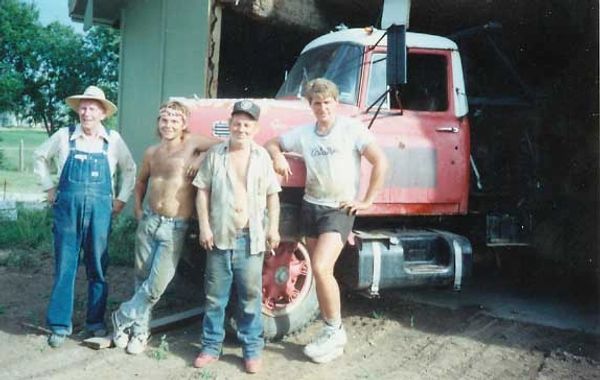Bill Pixley, Billy, Ronny, and John Earnshaw...1986