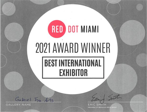 Red Dot Miami award winner best international exhibitor 