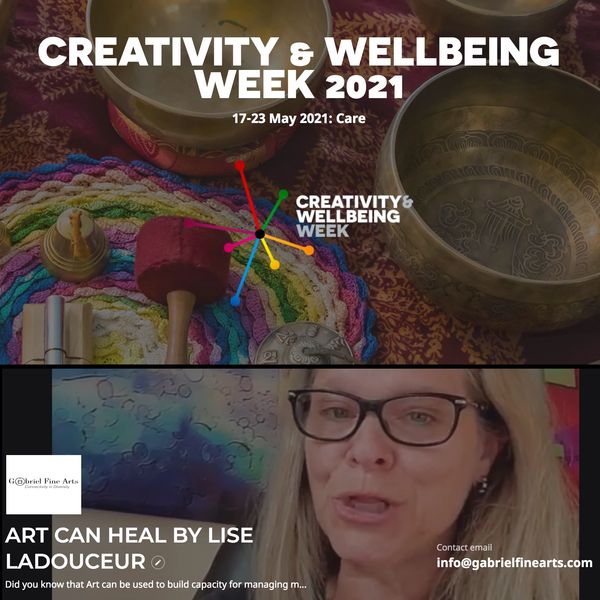 A Creativity and Wellbeing Week flyer