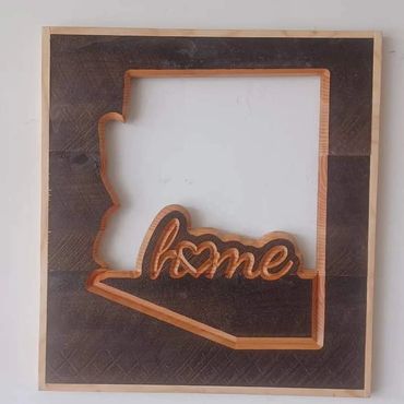 Wall Art, Arizona, AZ, Arizona home, home, wooden, rustic,
