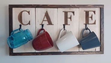 Wall Art, Cafe, cafe cup, coffee, home, wooden, rustic,