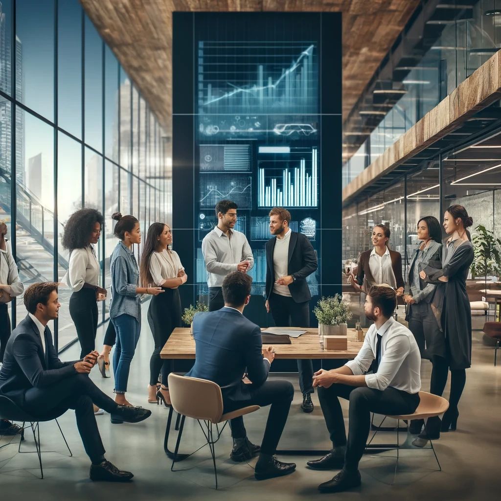 Venture capital consulting clients discussing Venture capital consulting clients discussing