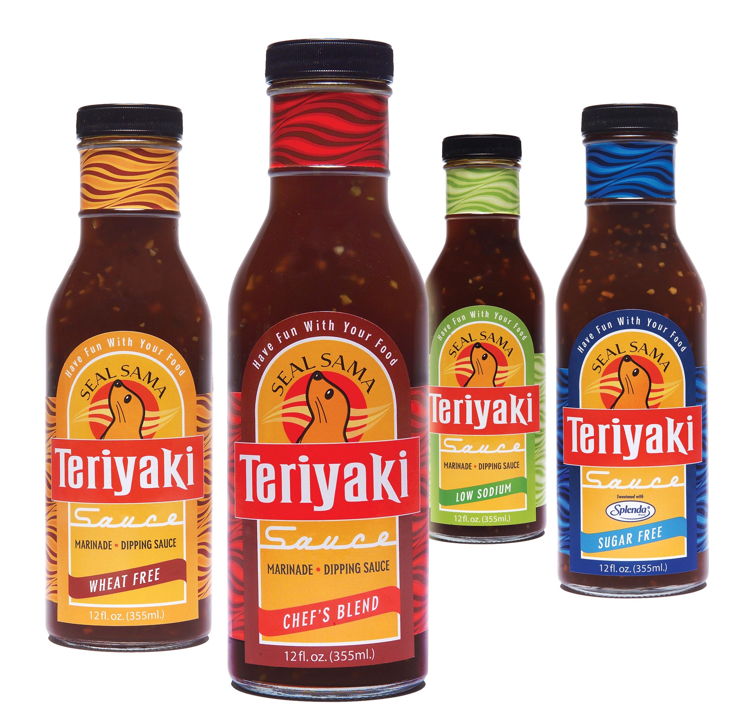 Seal Sama Sugar Free Teriyaki Sauce - 12oz Bottle Sweetened With Splenda, Low Carb Marinade & Glaze