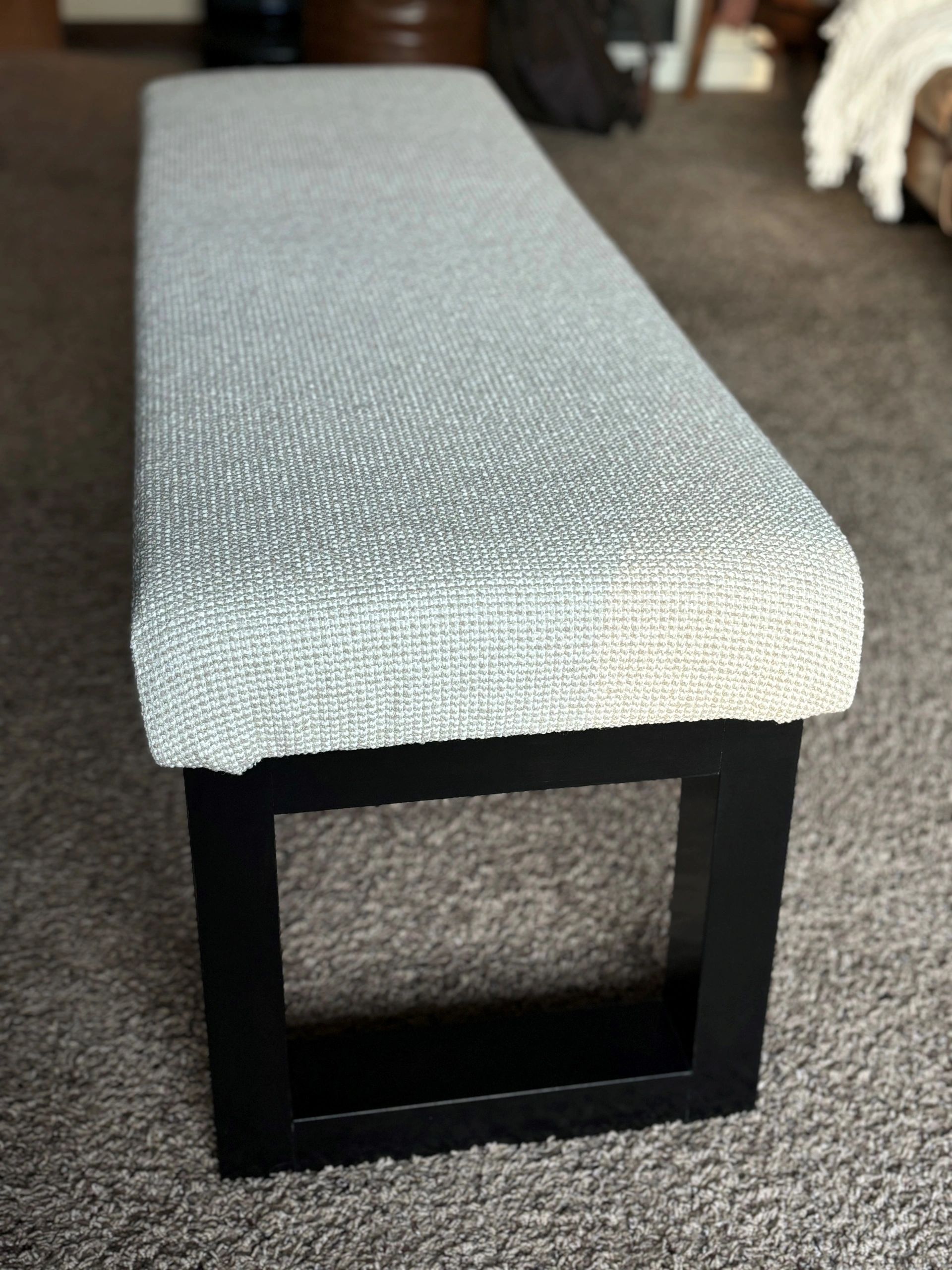 Bench with cushion