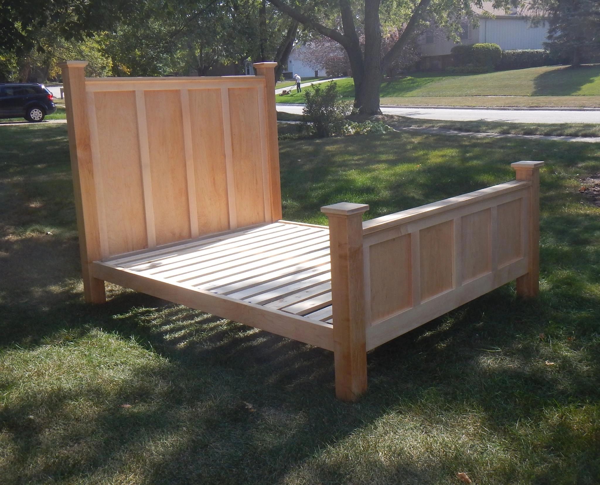 Maple bed frame