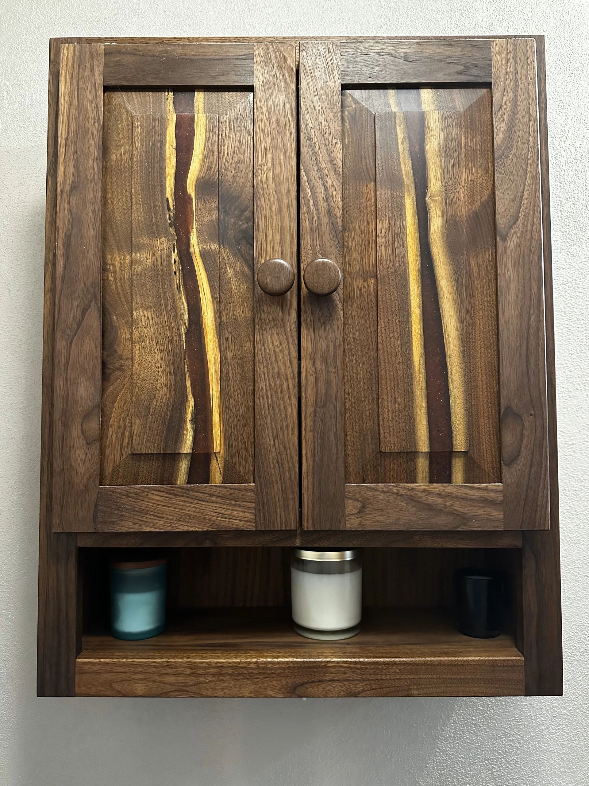 Walnut Bathroom Cabinet