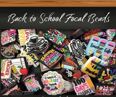 knot just beads
beadables
beaded pens
purse charms
bookmarks
Back to school