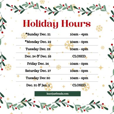 knot just beads
holiday open house
holiday shopping
shop local
Milwaukee
support small business