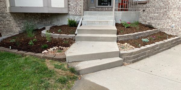 front yard xeriscape renovation, Broomfield, Colorado