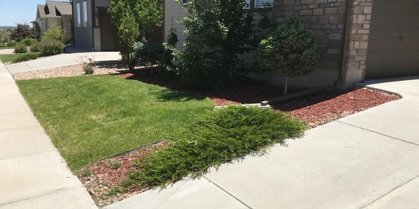 Front yard landscape renovation, xeriscape, Broomfield, Colorado