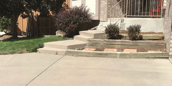 front yard landscape renovation, Broomfield, Colorado