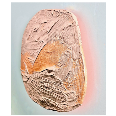 Shadow light XVIII - Acier régulier, acier, résine et acrylique sur bois - 15,5 X 16,5 X 1,5 pouces