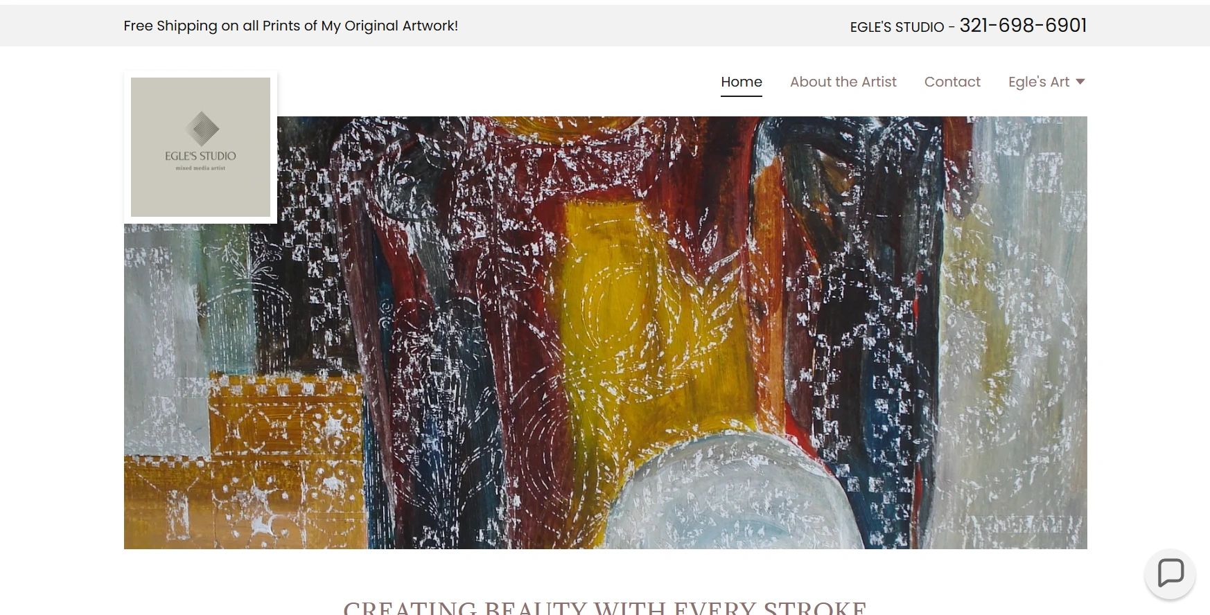 image of Egle's homepage