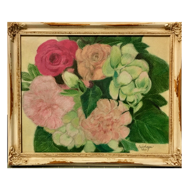 Painting of a bouquet of flowers