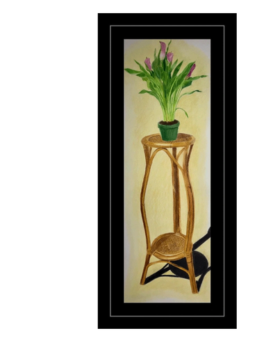 Tall painting of flowers