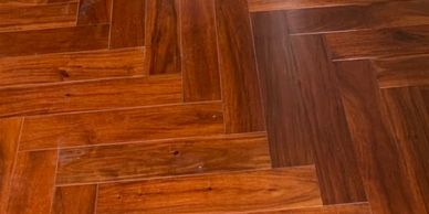 Engineered Acacia wood timber herringbone flooring supplied and installed by FloorIT