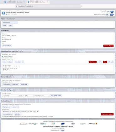 JUMBO BLOCK Dashboard Admin