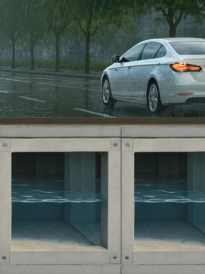 JUMBO BLOCK is just volume, and strength. A grid of hollow giants holding 13.9 cubic meters each.