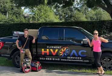 Luke the owner and with one of our happy customers