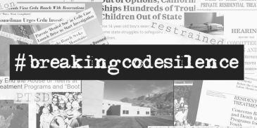 #breakingcodesilence awareness campaign graphic.