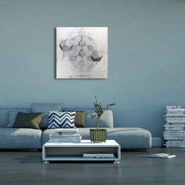 Platonic solid painting installed in a virtual space. Neuroaesthetics