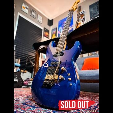 Sold out: Mr. Versatile #0035, blue Charvel restored by JTal