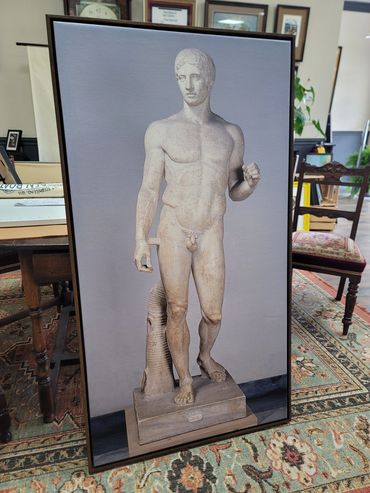 giclée canvas stretch custom framed with float frame