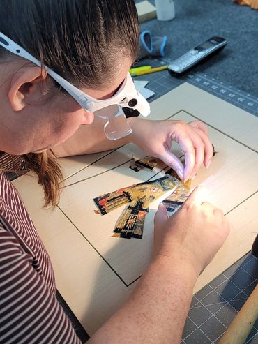 Detailed conservation repair work