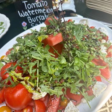 Tomato Watermelon Burrata Salad