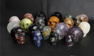 Crystal skulls.