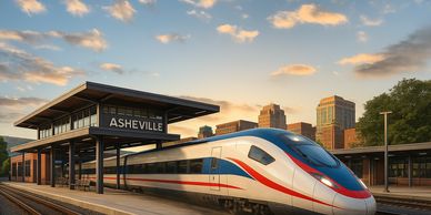Asheville, NC high speed rail terminal