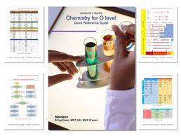 Quick reference guidebook containing everything tested in GCE O Level chemistry