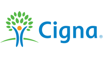 Cigna healthcare company logo with a person and tree.