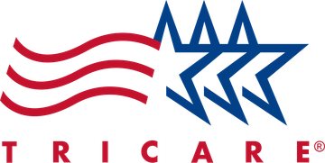 TRICARE logo with stars and stripes.