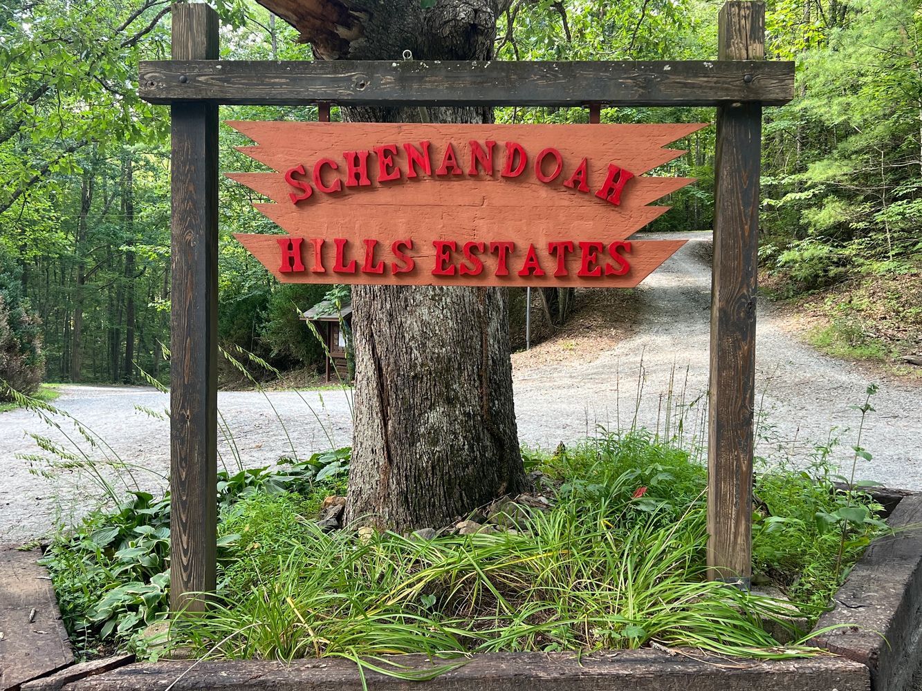 Entrance to Schenandoah Hills Estates. Murphy, NC