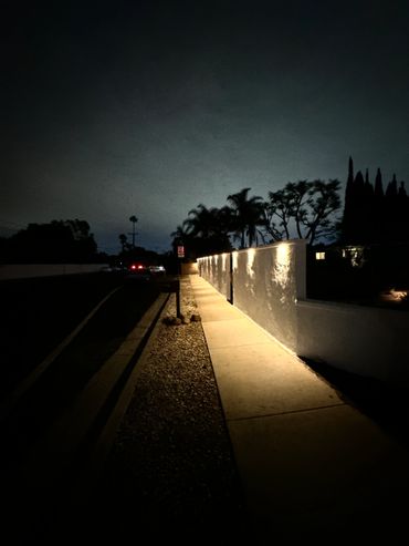 new wall with low voltage lighting