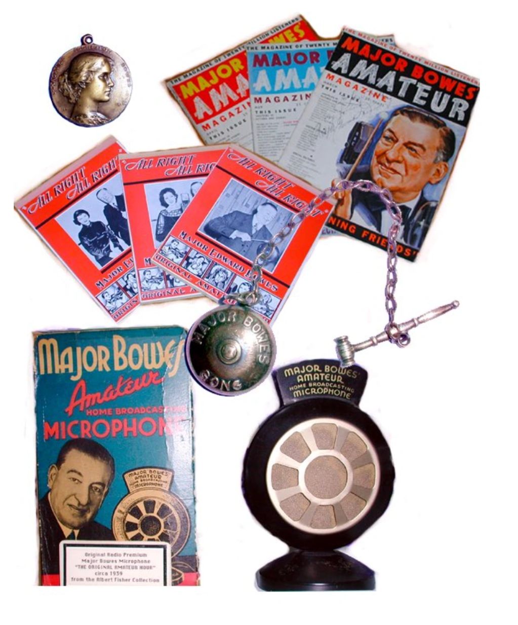 Various “Original Amateur Hour” radio memorabilia:
