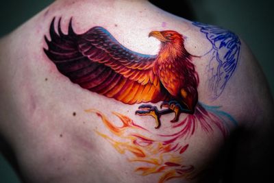 Phoenix Color Tattoo - Prosper Tattoo shop, realistic tattoos, Dallas tattoos