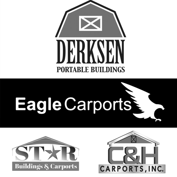 Our Manufacturers Eagle Carports, Star Carports, C and H Carports, and Derksen Portable Buildings