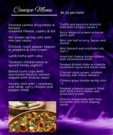 Salad and side dish menu list