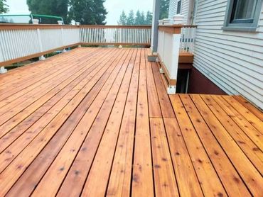 deck with a new stain