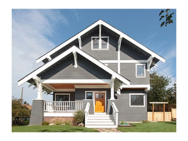 new color to a residential house