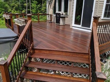 deck with a new stain