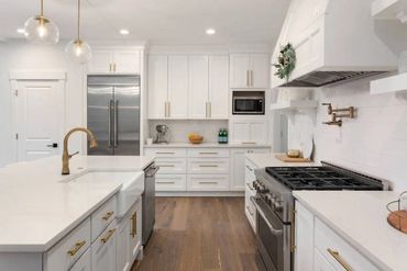 refinishing a set of cabinets