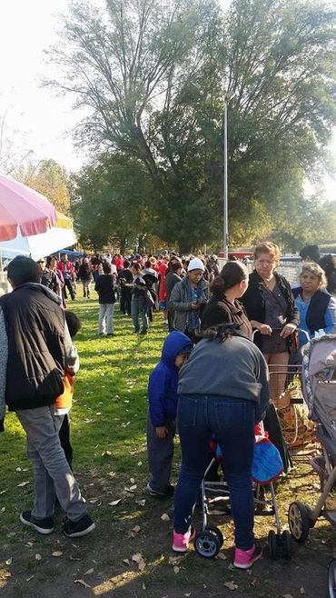 A park full of people